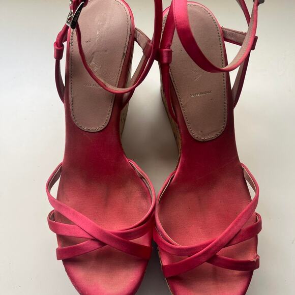 Vintage prada pink satin wedges - Picture 2 of 7